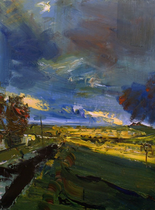 Heavy clouds over Roughtor     oil on board    122x92cms    2011.jpg